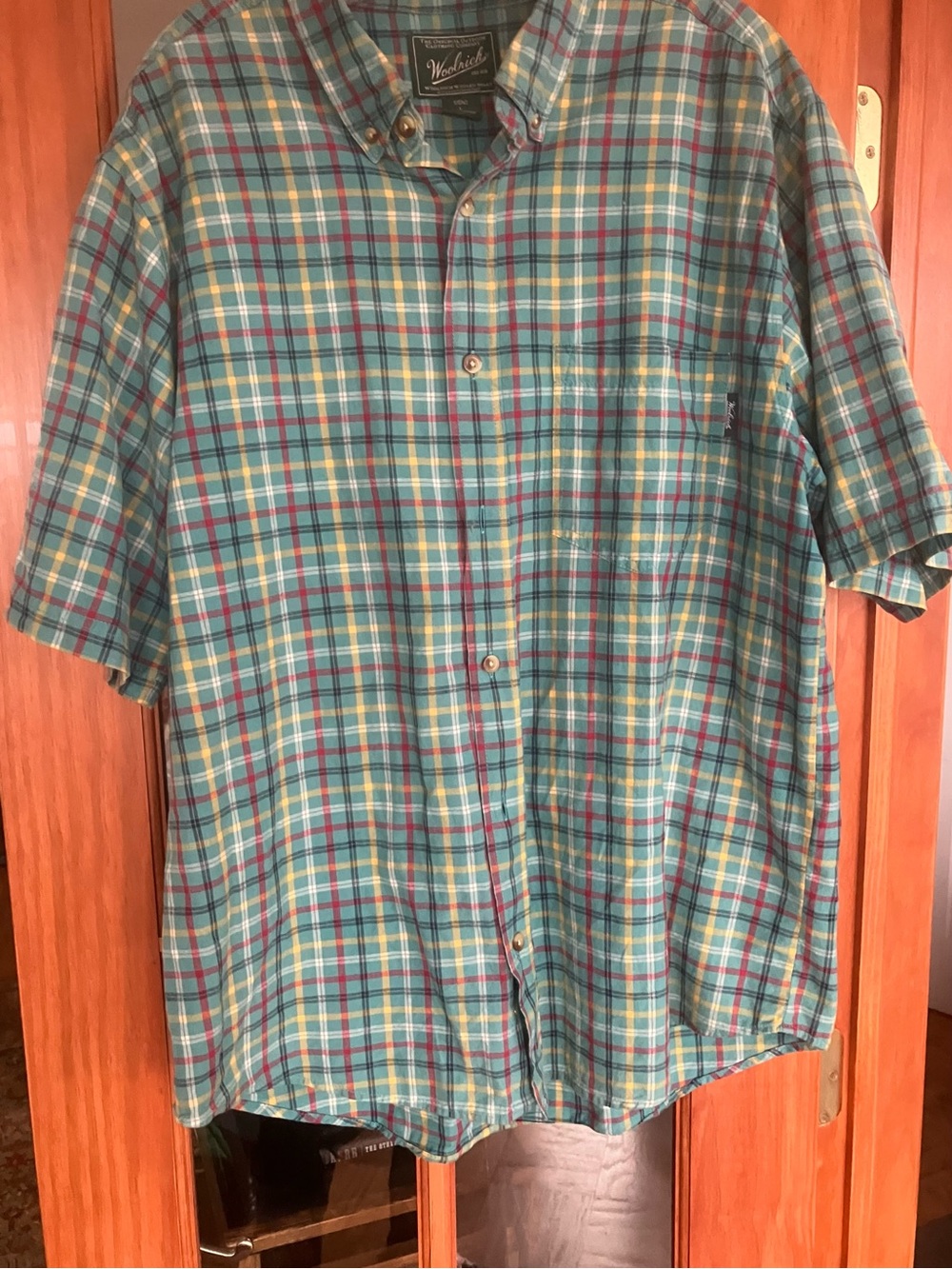 Woolrich Plaid Short Sleeved Shirt 🥰